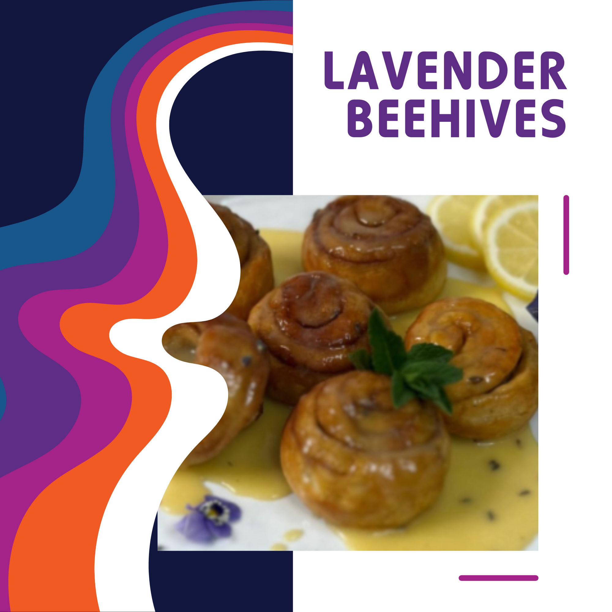 Cinnamon Roll Lavender Beehives