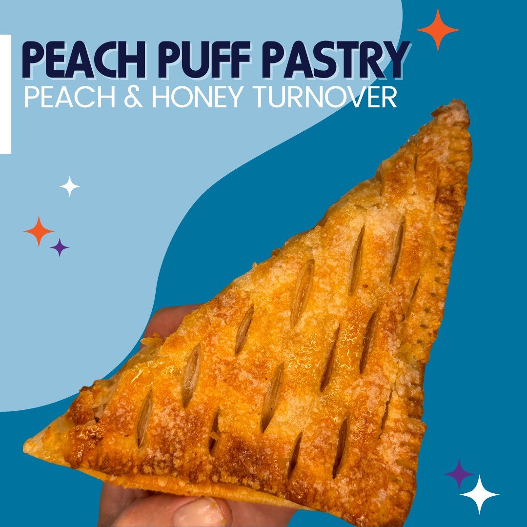 Peach Puff Pastry Turnover