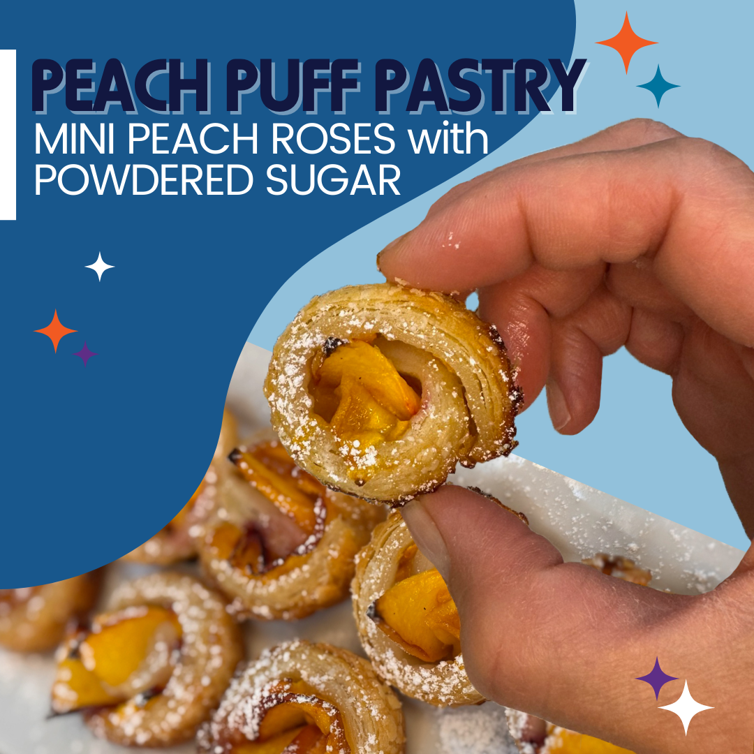 Peach Puff Pastry Roses