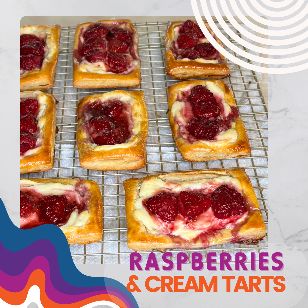 Raspberries and Cream Pastry