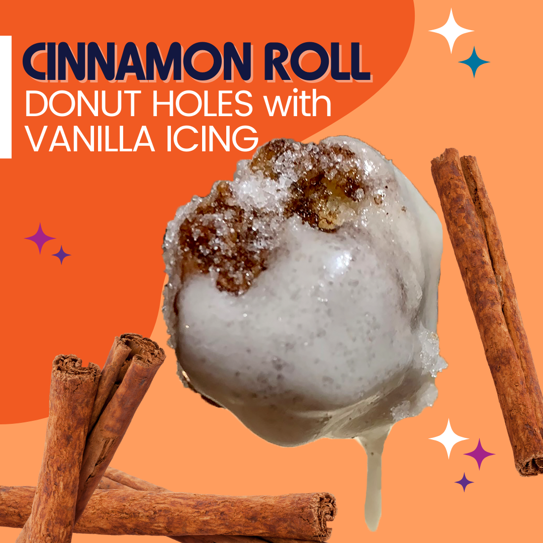 Cinnamon Roll Donut Holes