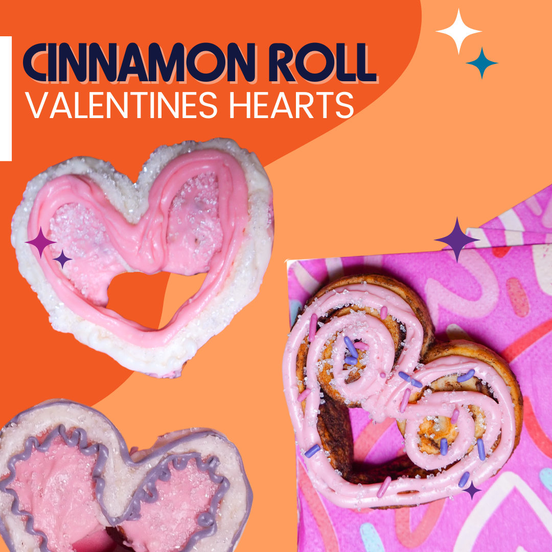 Valentines Heart Cinnamon Rolls
